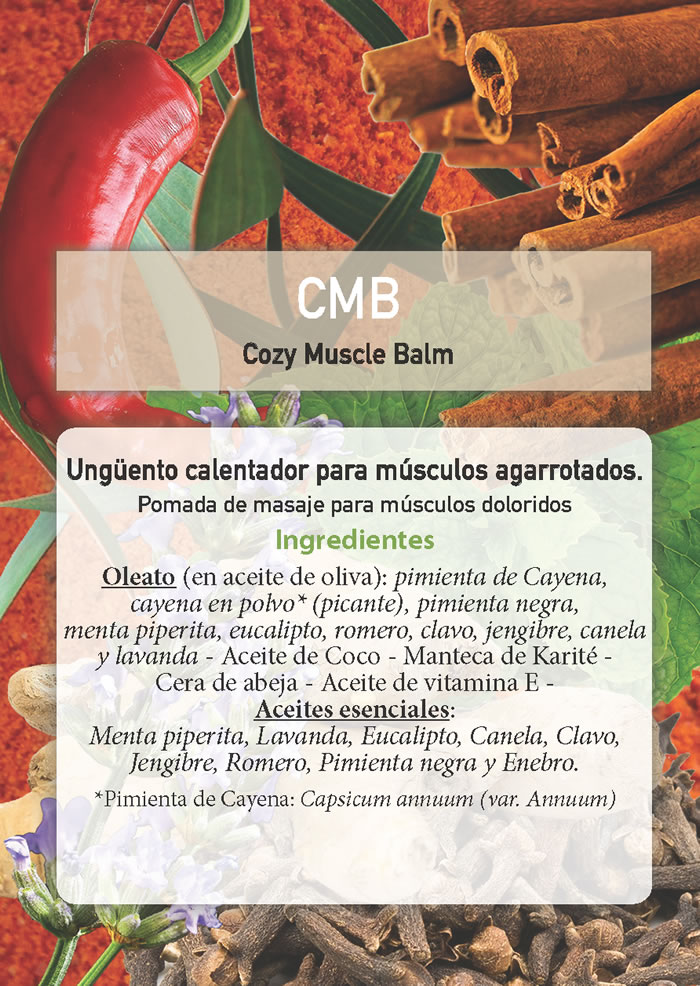 CMB - Bálsamo calentador para músculos. 