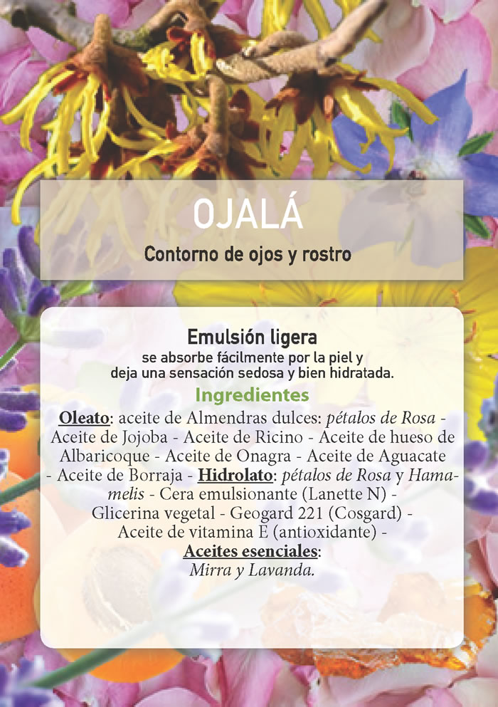 OJALÁ - Crema contorno de ojos y rostro